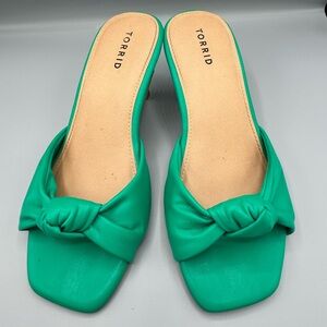 Torrid Teal Sandal Heels